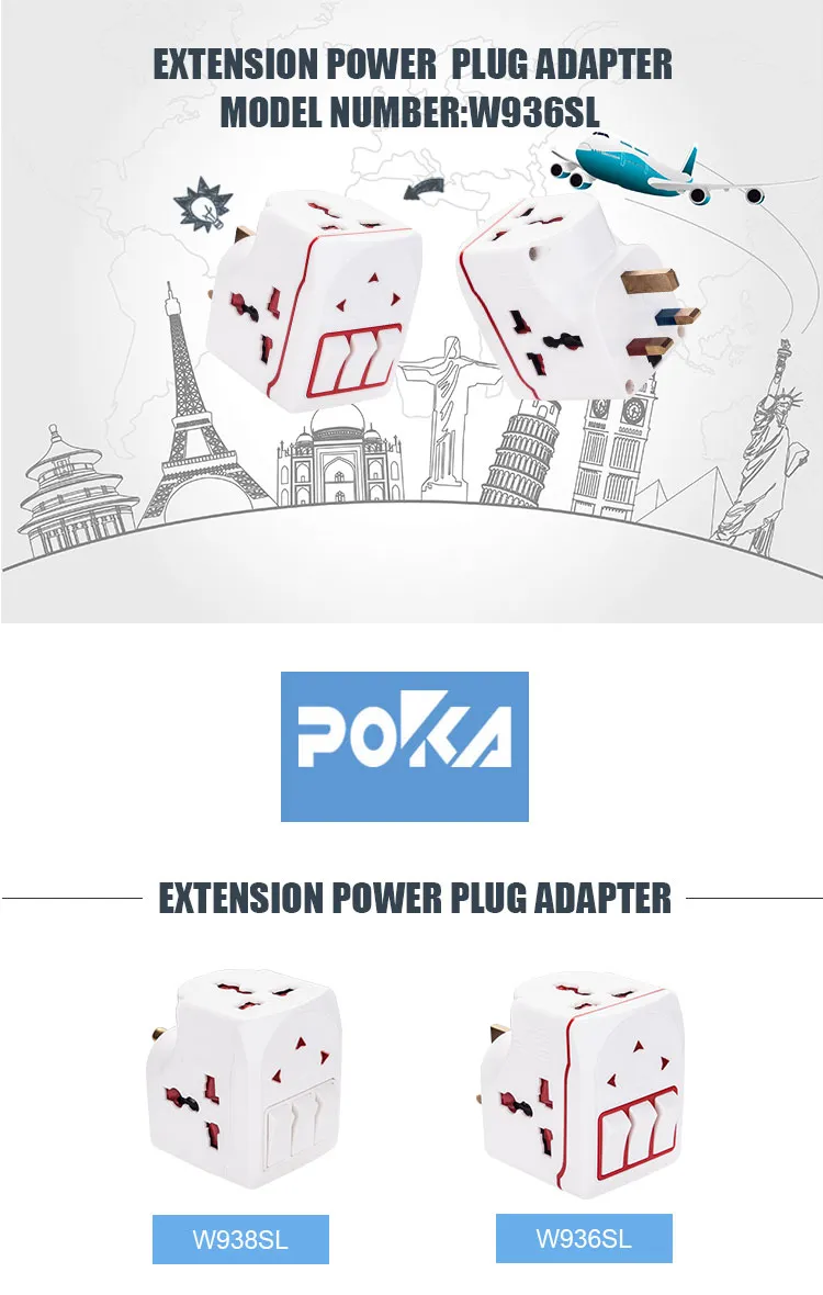 < 3mm on-off Type OEM, ODM CE Approval Universal Plug Socket