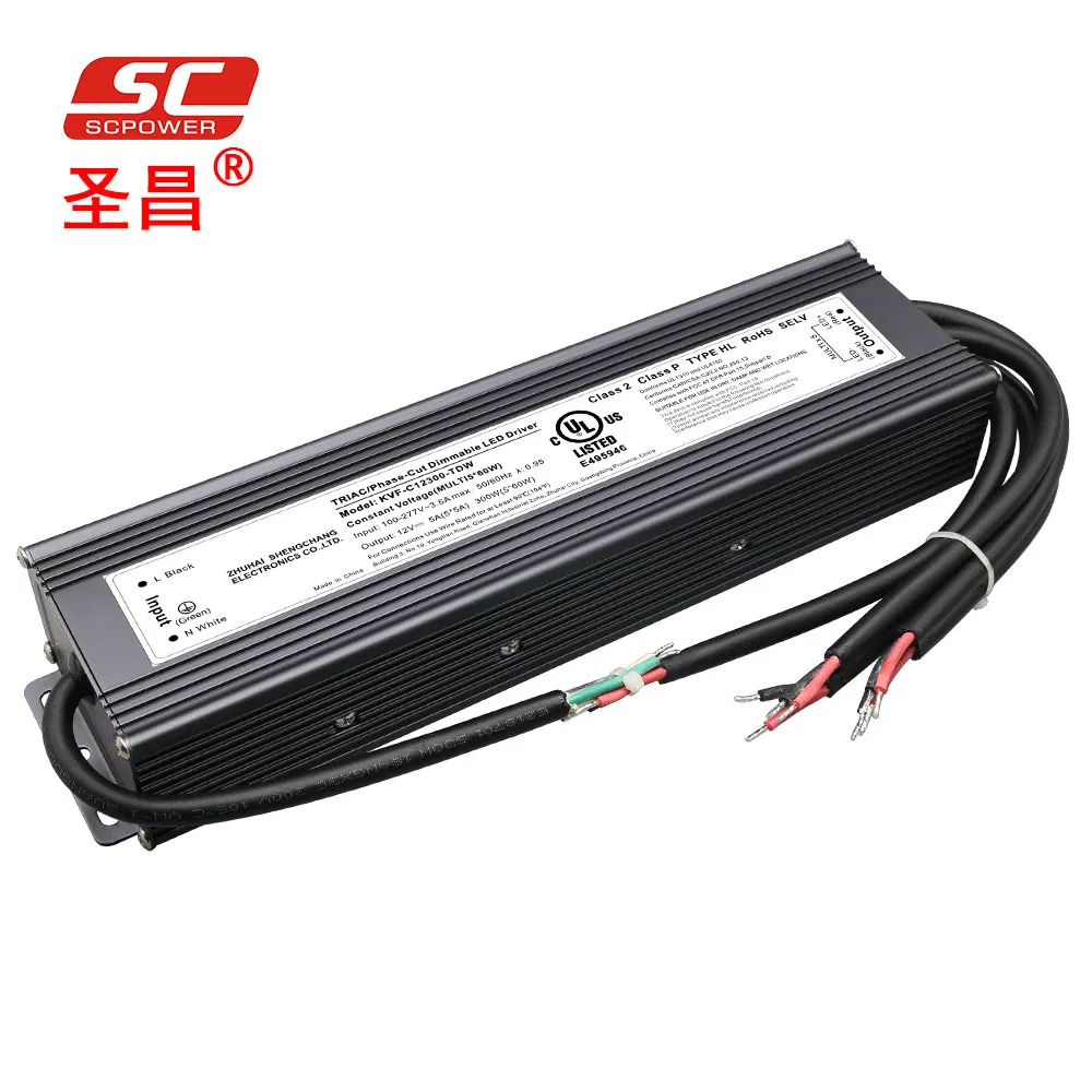 100- 277VAC Constant Voltage 48V 2A 8A Metallic Case Power Supply 400W 48 Volt LED Power Supply