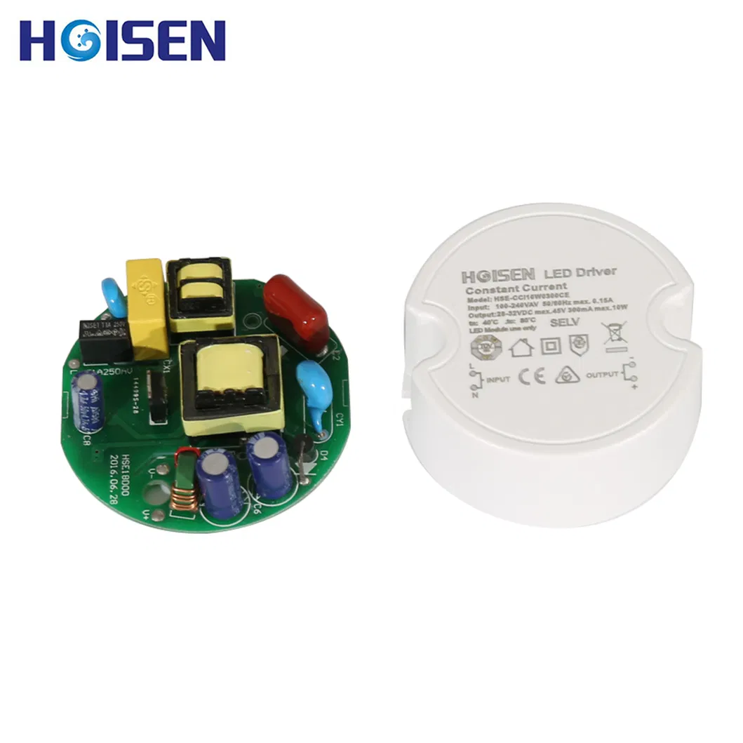 10W 250mA Build-in Type Round LED Driver Power Supply EMC/EMI/Ce/UL
