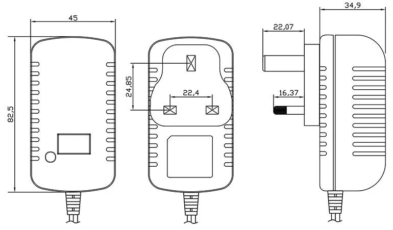 110V/220V AC 12V2a AC DC Adapter Wall Mount Power Adapter Charger