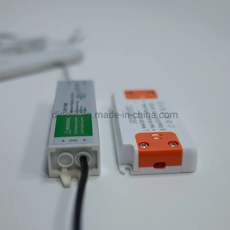 12V / 24V Slim 10W 12W 15W 18W Driver/Transformer/Adapter/Power Supply for LED Lamp in Bathroom Furniture/Bath Vanity/Mirror Cabinet 15mm Thickness