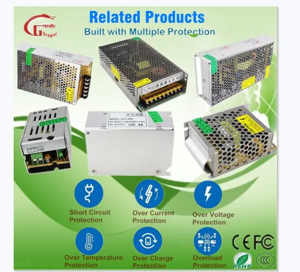 12V 3A 4A 5A 6A 7A 8A 9A 10A 12A 14A 20A 22A Power Supply Transformer
