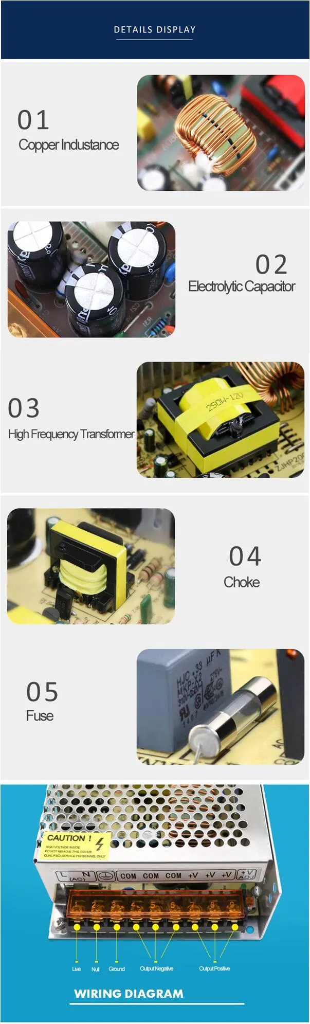 12V 3A 4A 5A 6A 7A 8A 9A 10A 12A 14A 20A 22A Power Supply Transformer