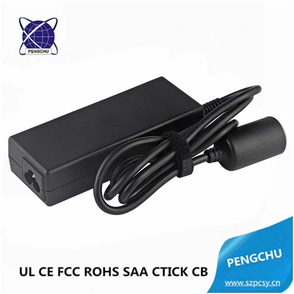 12V 7A 84W AC/DC cigarette lighter power adapter/switching power supply