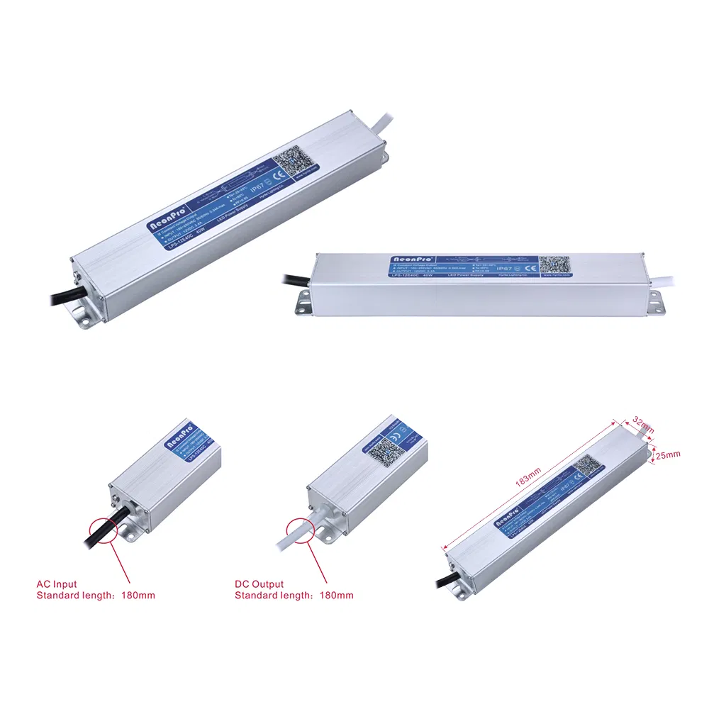 12VDC IP67 Waterproof SMPS 40W LED Power Supply