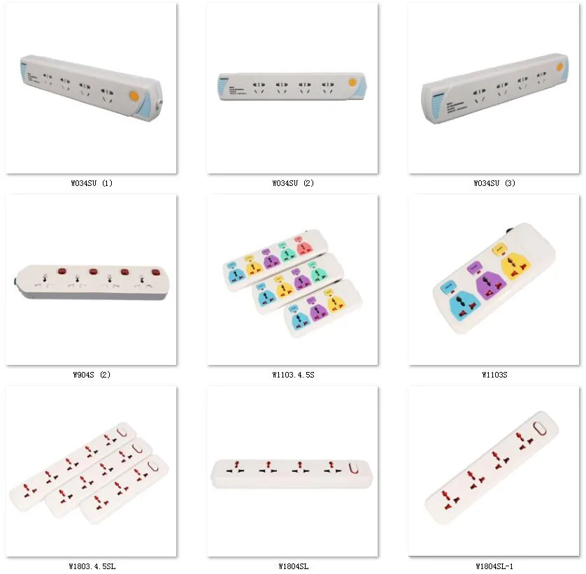 13AMP 2 Pin Fused Plug Extension Adaptor with Light