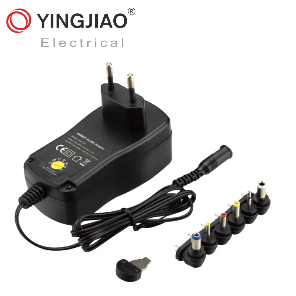 18W/24W/27W/12V 4.5V 5V 6V 7.5V 9V Multiple DC Output Universal Variable Power Adapter Adaptor Made in China