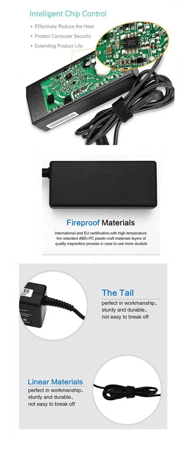 19.5V 3.34A Battery Charger Power Adapter Power Supply for DELL