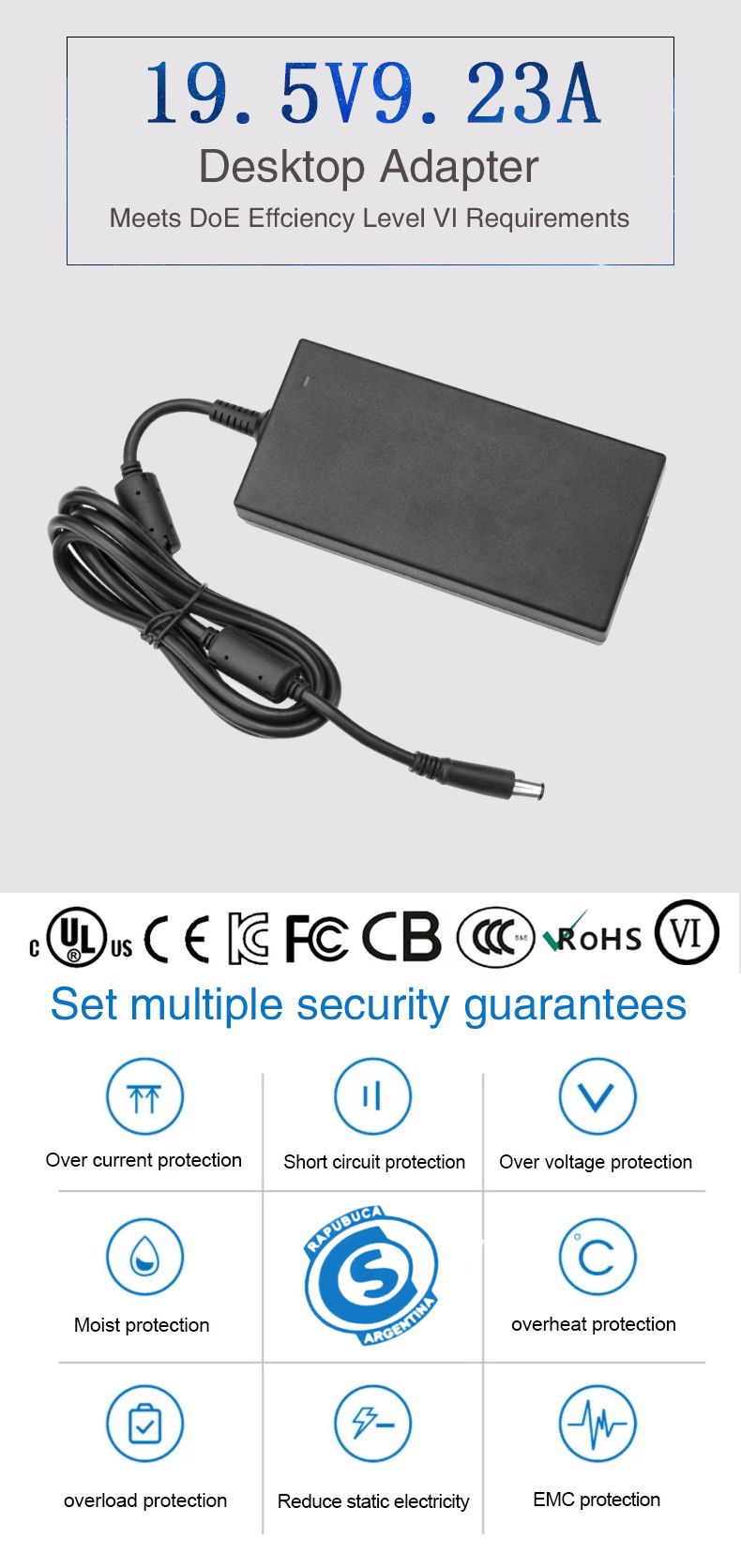 19.5V 9.23A 180W Laptop Charger Adapter for ADP-180MB B Da180pm111 Fa180pm111 Dw5g3 Alienware 15 AC Power