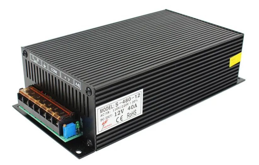 200W/300W/400W/600W Outputting DC12V/24V Transformer Factory Wholesale Switching Power Supply for LED Lighting/Home Application Non-Waterproof