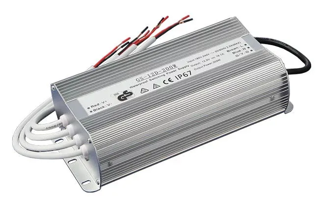 200W AC 110V Input Voltage DC12V Output Voltage LED IP67 Waterproof Power Supply
