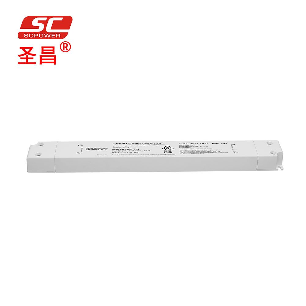 2021 New Product Elv Mlv Triac Dimmable Driver 36W 12V 24V LED Driver