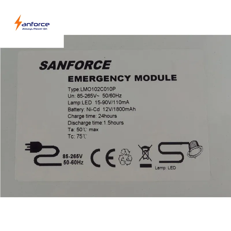 20W LED Lighting Constant Current Rechargeable Battery Pack Emergency Module