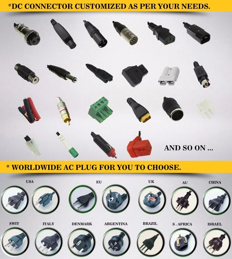 24V2.5A 60W AC/DC Switching Power Supply Power Adapters Laptop Adapter with UL, Ce, RoHS, PSE, SAA etc., Approval