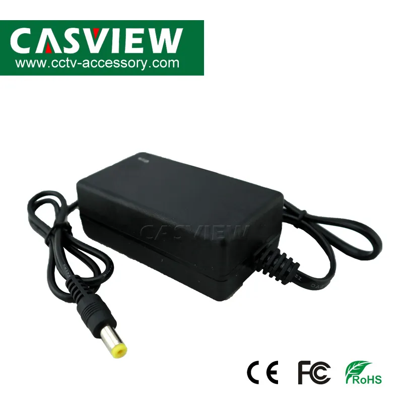 24W Surveillance Camera Power Adaptor Output: 2A DC12V Input: AC110 to 240V 50/60Hz EU or Us Plug Optional