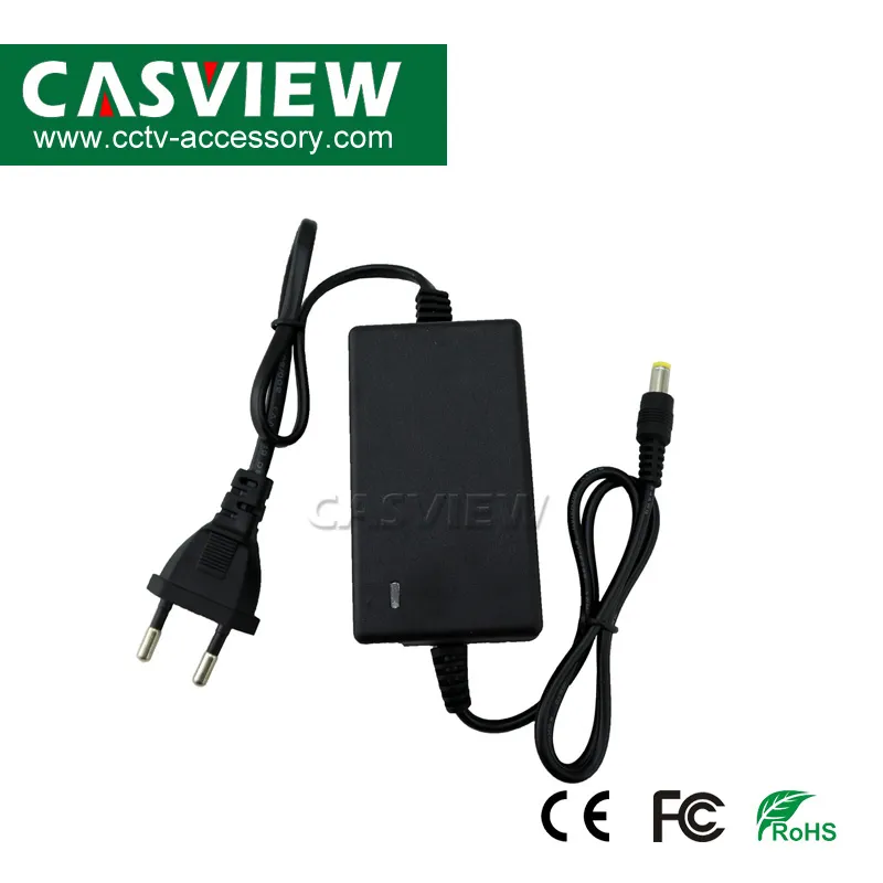 24W Surveillance Camera Power Adaptor Output: 2A DC12V Input: AC110 to 240V 50/60Hz EU or Us Plug Optional