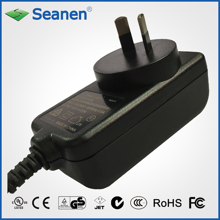 24watt/24W Power Adapter with Australia AC Pin for Mobile Device, Set-Top-Box, Printer, ADSL , Audio & Video or Household Appliance
