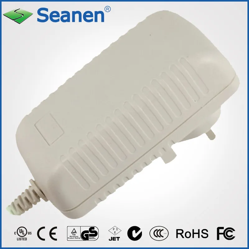 25W Series AC Adapter with UL/cUL/GS/CE/CB/C-Tick/CCC/PSE/FCC Approval