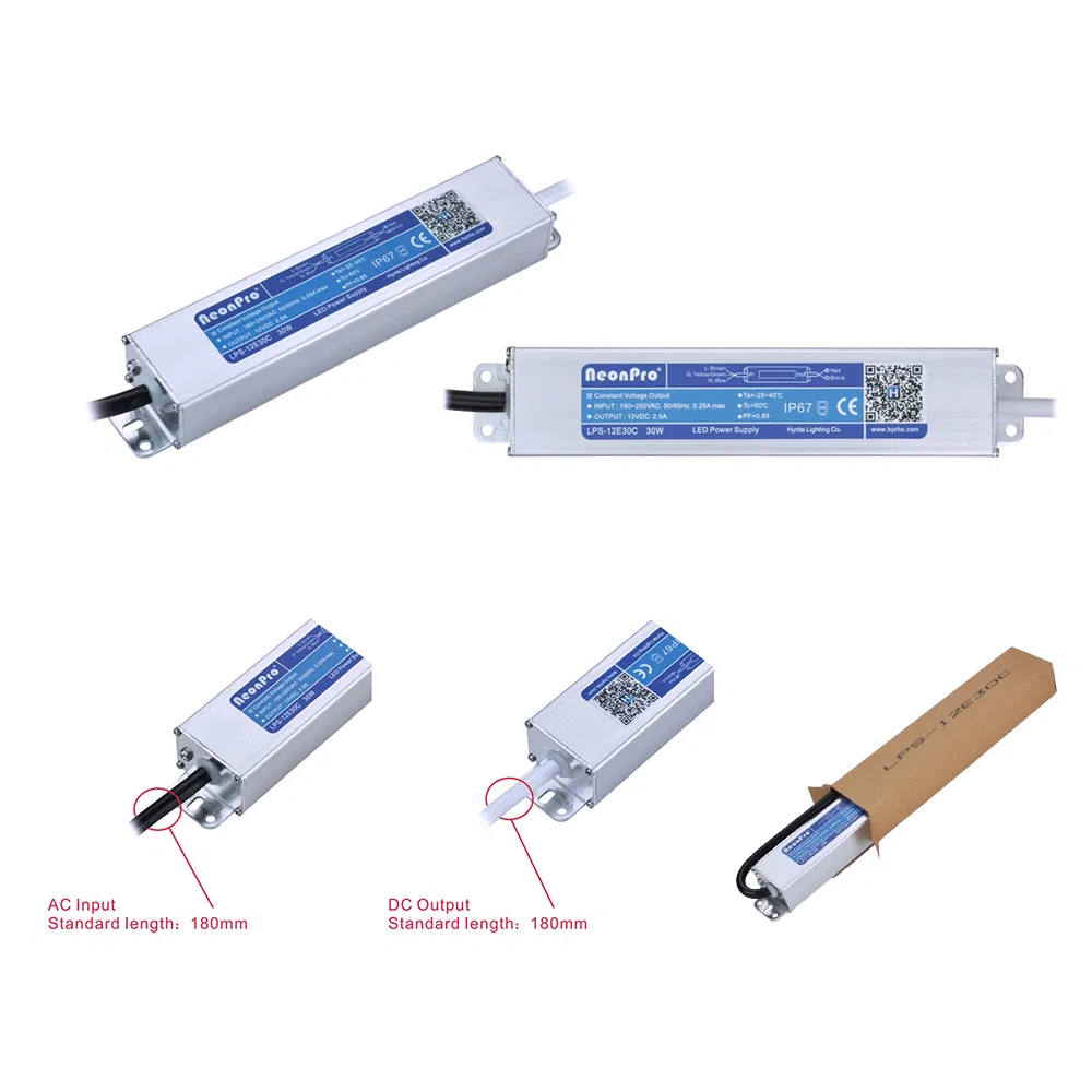 30W 24V AC to DC Slim Waterproof LED Driver Lps-C Series