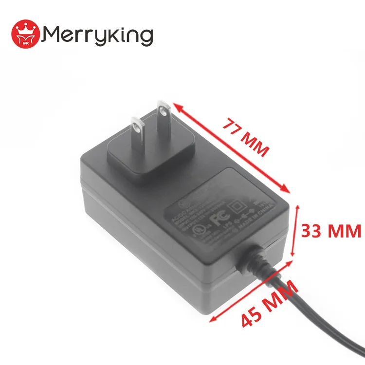 36W Merryking Us Wall Mounted Adapters 110-230VAC DC 30V 1200mA Power Supply Adapters OEM/ODM