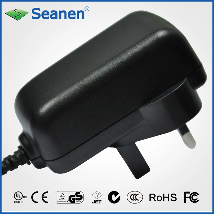 36watt/36W Power Adapter with UK Pin for Mobile Device, Set-Top-Box, Printer, ADSL , Audio & Video or Household Appliance