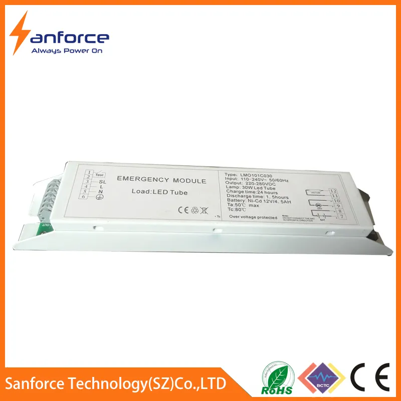 8W Emergency Lighting Module for Parking Lots with Rechargeable Battery Pack