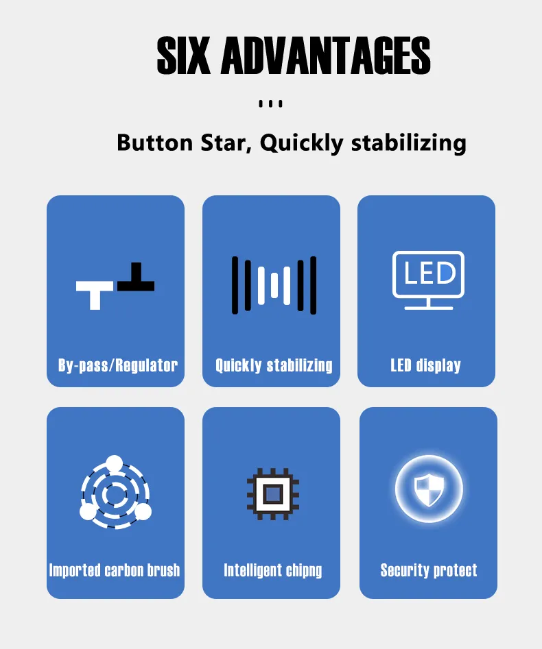 AC Automatic Voltage Stabilizer Pcsvc6000va Single Phase Servo Motor