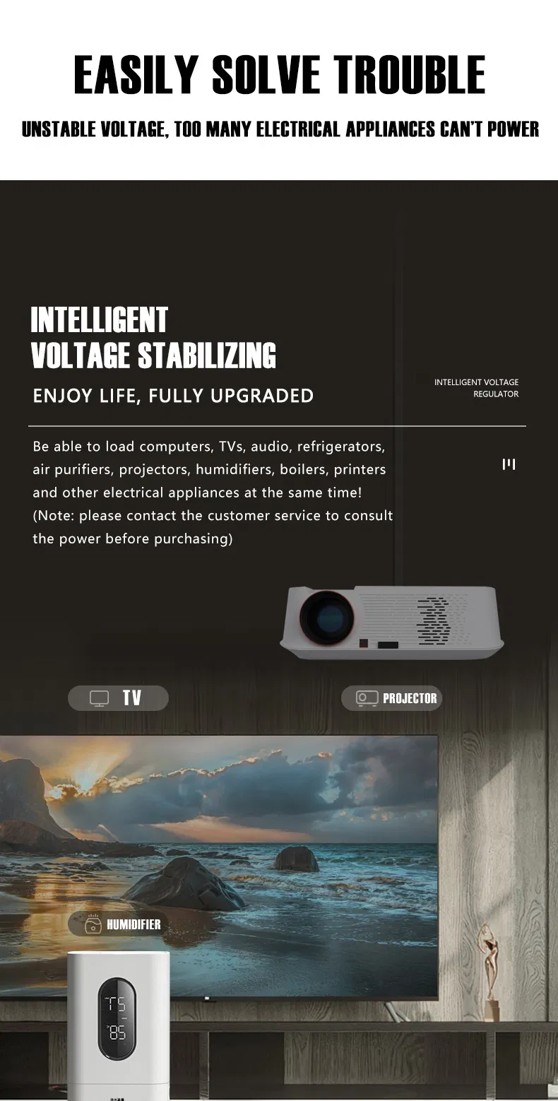 AC Automatic Voltage Stabilizer Pcsvc6000va Single Phase Servo Motor