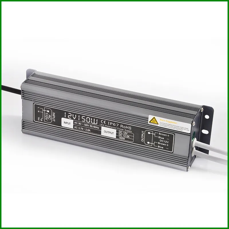 AC100-240V to DC 12V 5A 60W 100W 120W 150W 200W Waterproof Switching Power Supply for LED Module/Strip Lights