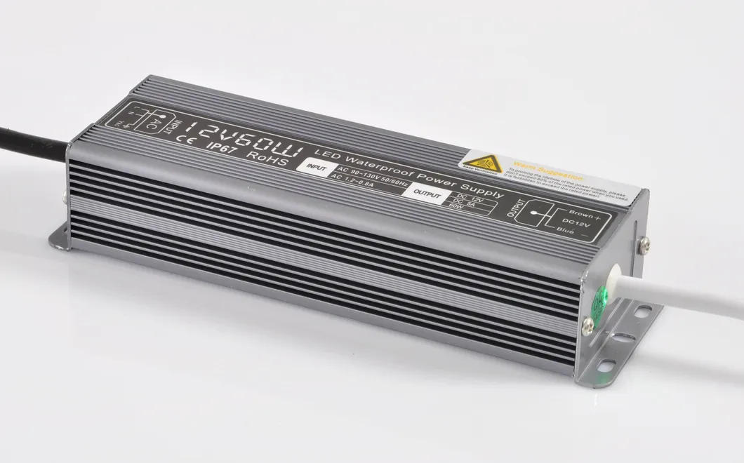 AC100-240V to DC 12V 5A 60W 100W 120W 150W 200W Waterproof Switching Power Supply for LED Module/Strip Lights