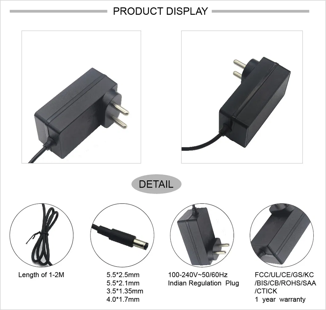 Approved 12V 2A 24W Power Supply Plug Power Adapters Laptop Multifunction Charger AC DC Adapter with Ukca CE ERP RoHS 3c UL FCC Kc Bis PSE SAA