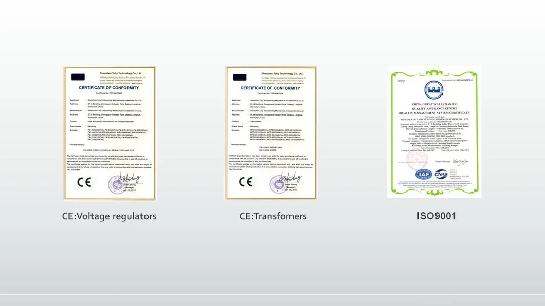 Auto Compensated Voltage Stabilizer SBW-200kVA Pure Copper for Big Motors