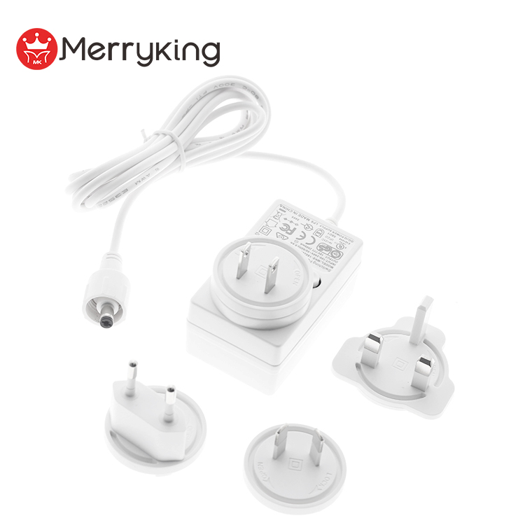 CE GS BS UL FCC SAA Rcm 24W AC DC Adapter 24V1a Multiple Plug Power Adapter with EU/Us/UK/Au Plug