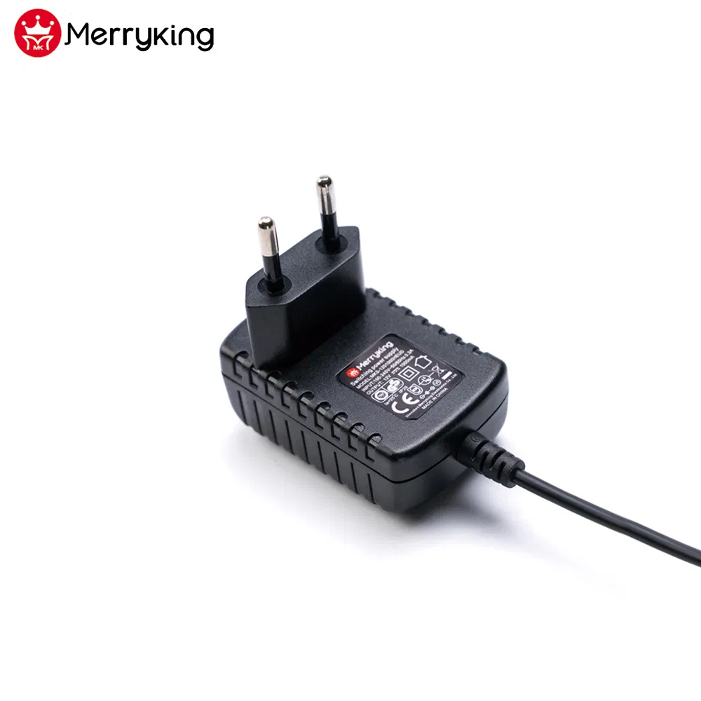 Ce RoHS CB Approval 12V 800mA EU Plug AC DC Power Adapter with Free Samples