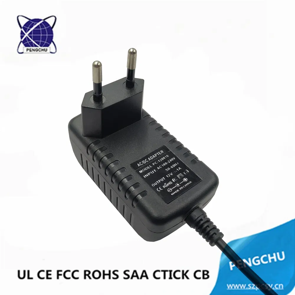 Changeable Plugs 12V 2A Power Adapter wall charger 24W