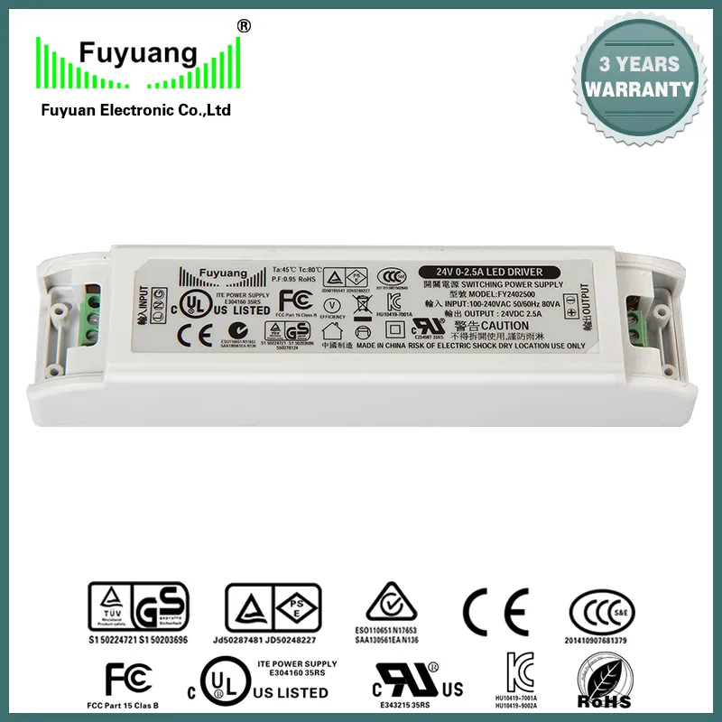 Constant Voltage AC DC Single Output LED Lighting Power Supply Driver