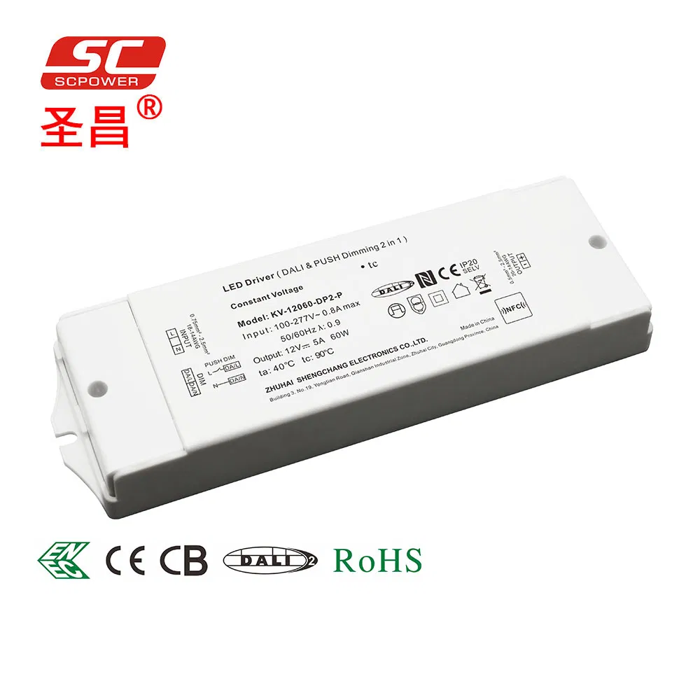 Dali-2 Dt8 60W 24V 48V DC Dali Dimmable Cw Ww CCT LED Driver