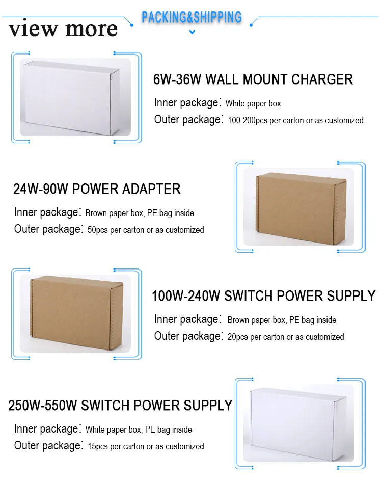 Desktop 72W 24V 3A AC DC Switch Power Adaptor for Printer