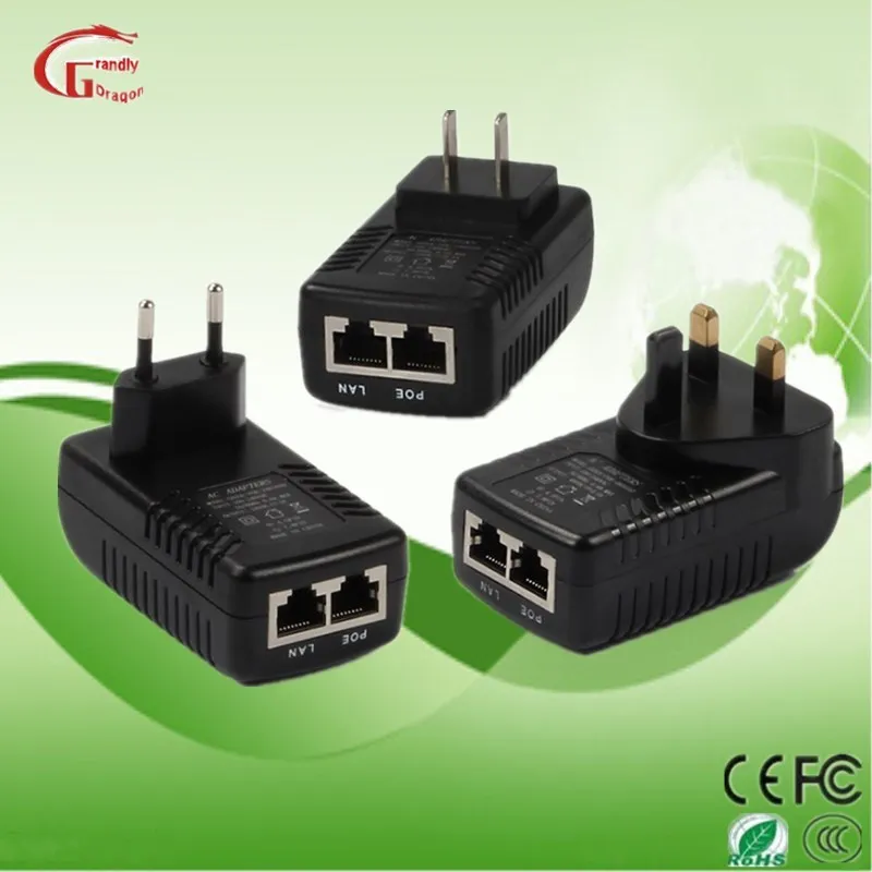 EU Us UK Au Plug Power Supply 24V 1A 24W Poe Adaptor Power Supply