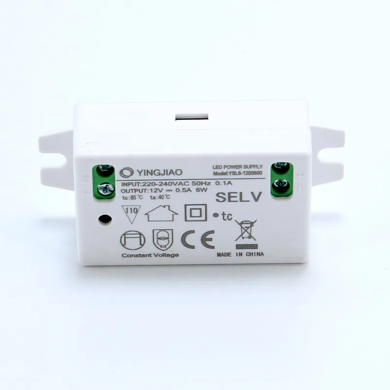 Factory Customized 12V DC Output LED Driver Constant Voltage Mini Plastic Shell