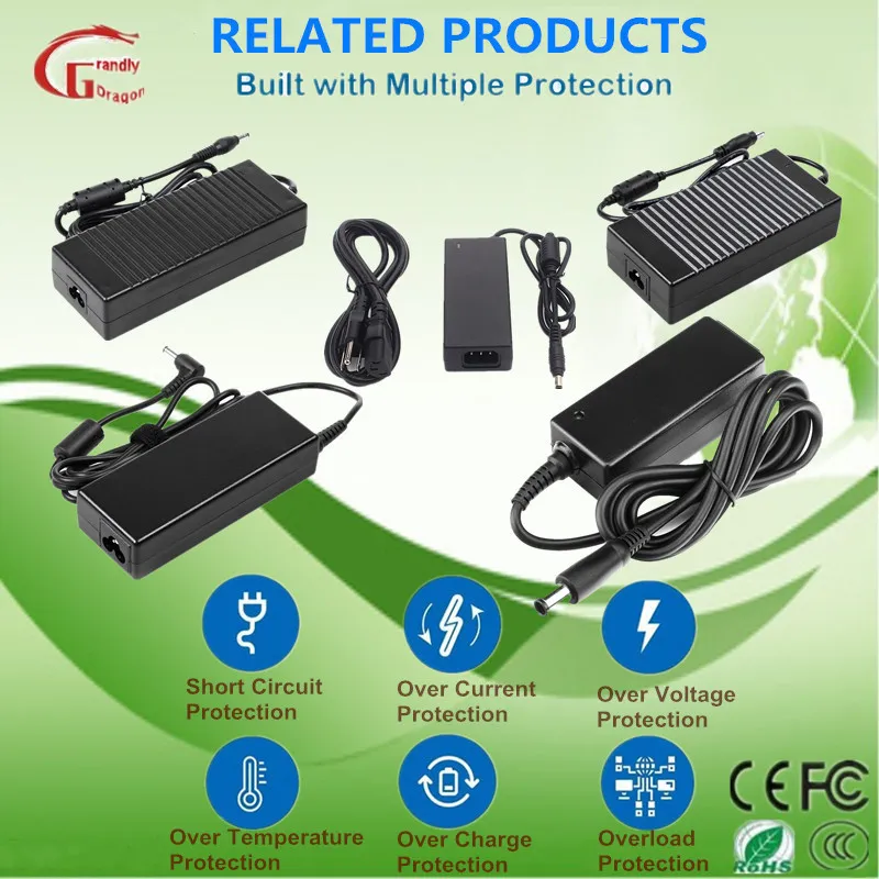 Factory Price 24W 36W AC DC Adapter 3V 5V 9V 12V 15V 24V 36V 48V 0.5A 1A 1.2A 1.5A 2A 2.5A 3A 4A 5A AC/DC Power Supply Power Charger