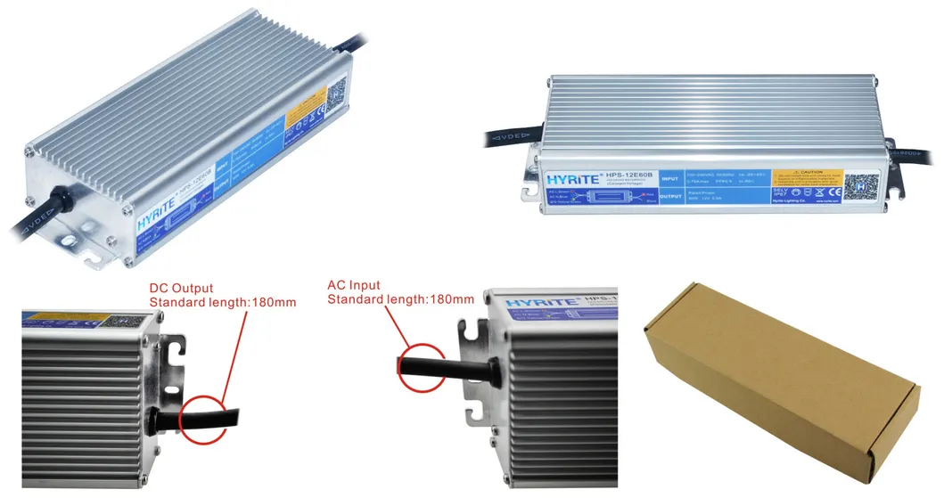 High PF>0.9 200W 12V 24V Waterproof Power Supply