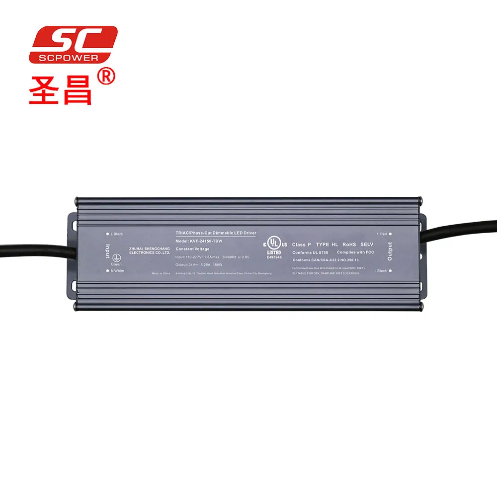 High Quality 6250mA 150W 24V Power Supply Triac Dim Linear Aluminum LED Driver