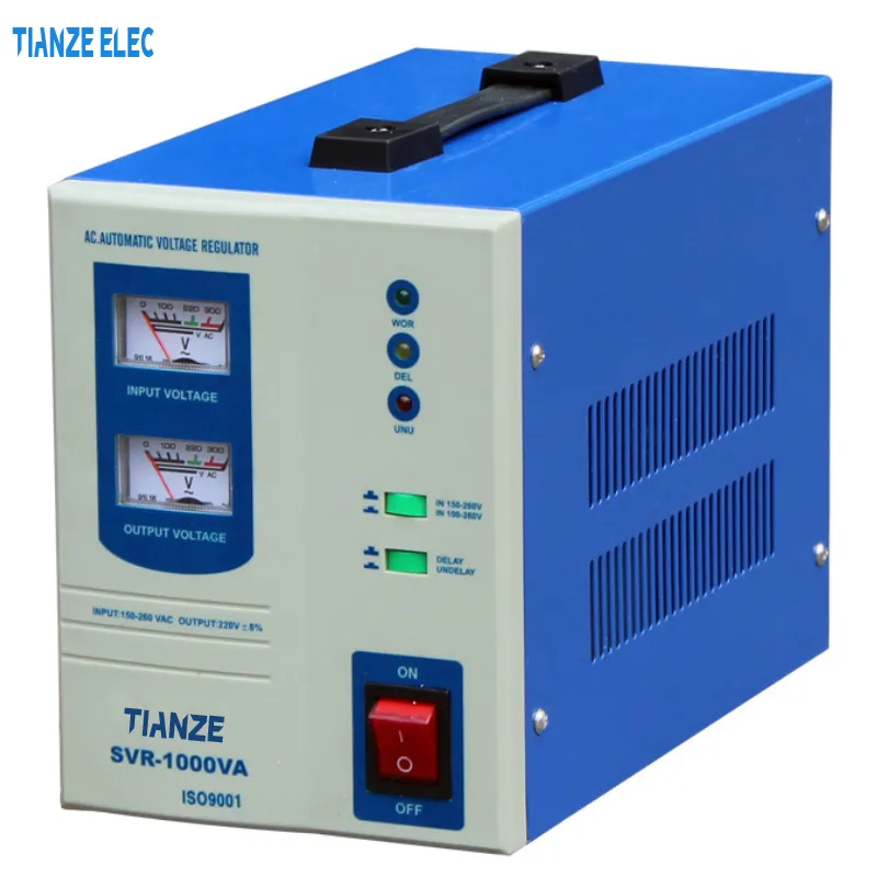High Quality Boat Stabilizer SVR-500va 1000va 1500va 2000va 3000va 5000va AC Automatic Voltage Regulator/Stabilizer