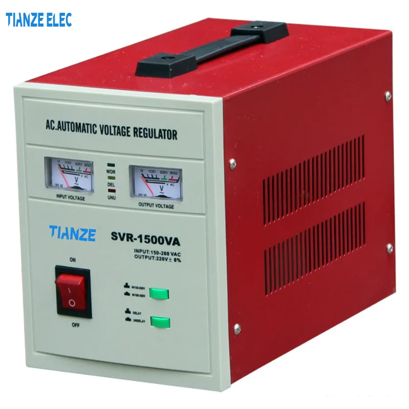 High Quality Boat Stabilizer SVR-500va 1000va 1500va 2000va 3000va 5000va AC Automatic Voltage Regulator/Stabilizer