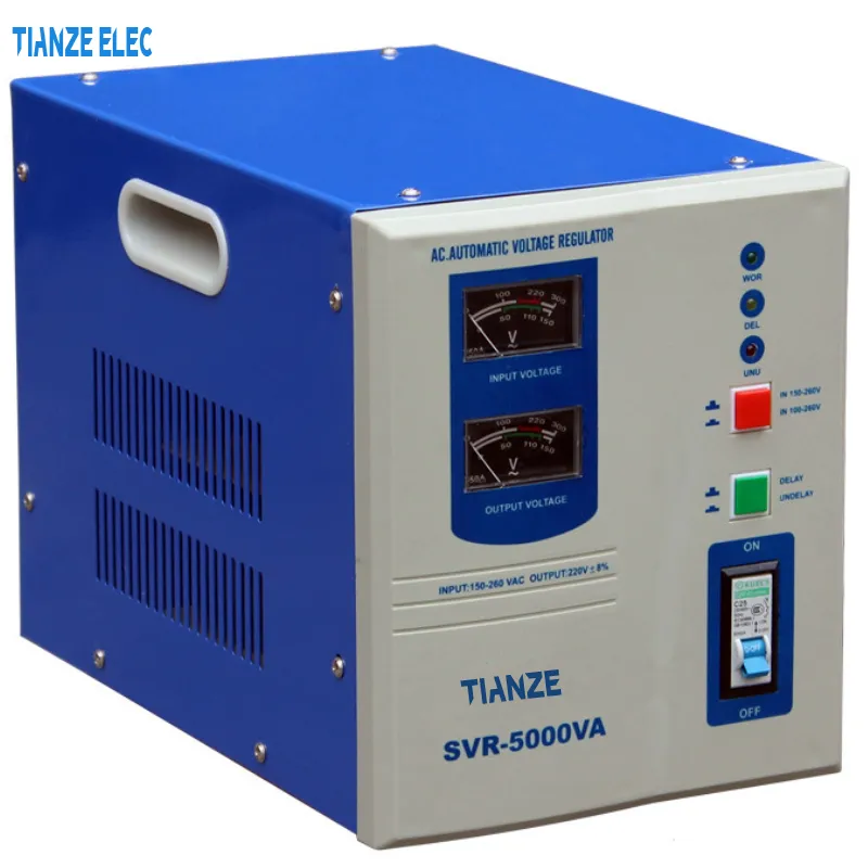 High Quality Boat Stabilizer SVR-500va 1000va 1500va 2000va 3000va 5000va AC Automatic Voltage Regulator/Stabilizer
