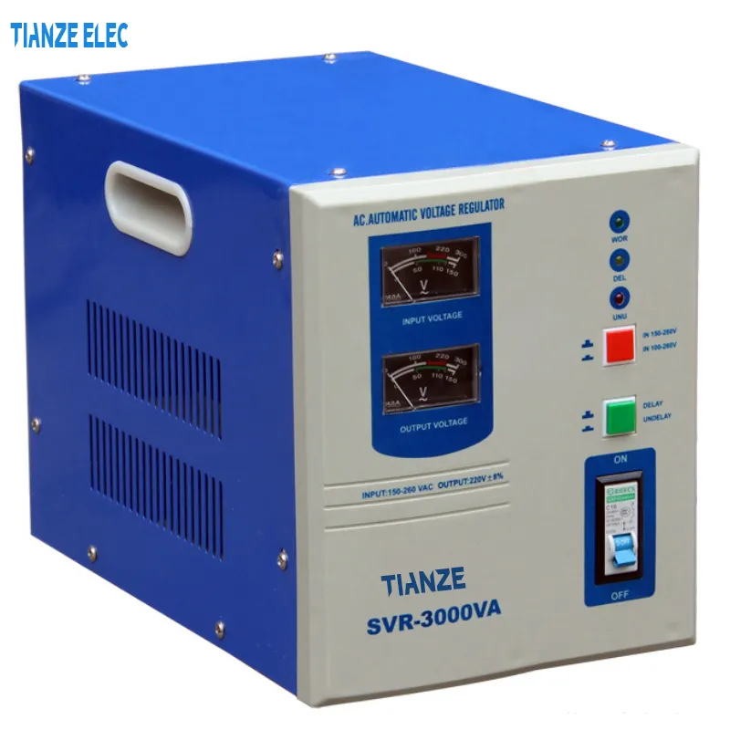 High Quality Boat Stabilizer SVR-500va 1000va 1500va 2000va 3000va 5000va AC Automatic Voltage Regulator/Stabilizer
