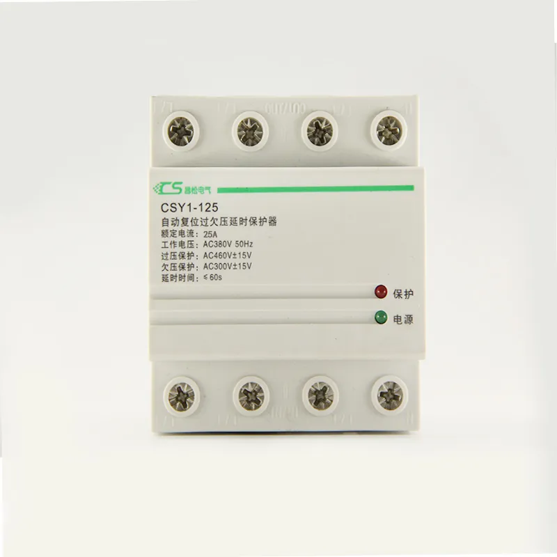 High Quality Single Phase 1p 4p 40A 60A Over Under Voltage Protector