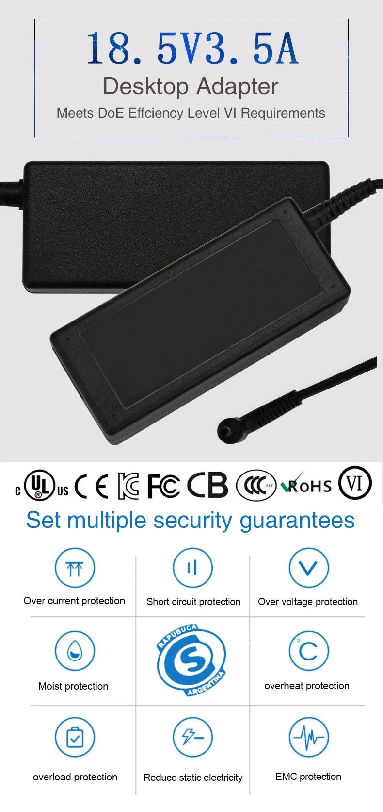 Hot Sale 195V 462A 90W Laptop Charger Notebook Adapter for DELL