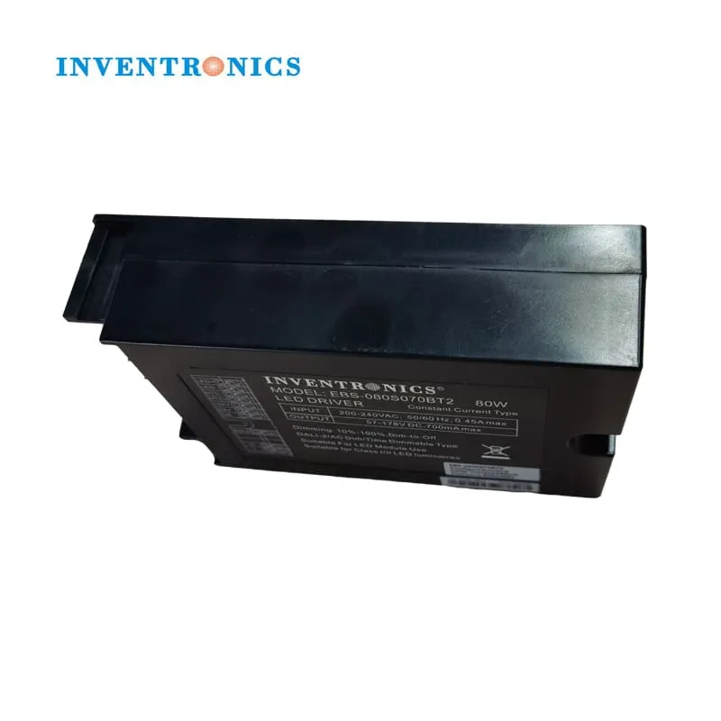 Inventronics 50W 60W 70W 80W Class I II Programmable IP20 Dali Dimmable LED Driver